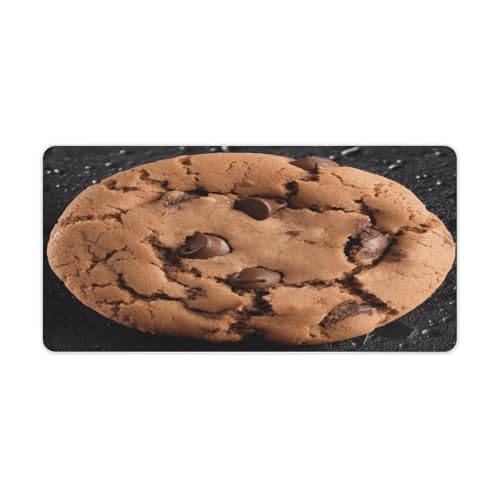 Chocolate Cookie Desk Pad con Base de Goma Grande