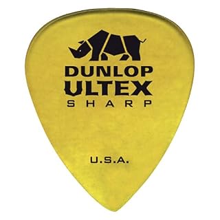Jim Dunlop 433 Ultex Sharp Player 0.73 mm médiator, Tequila-Or (pièce) - Les Beatles, Paul McCartney, John Lennon, RIngo Starr, George Harrison