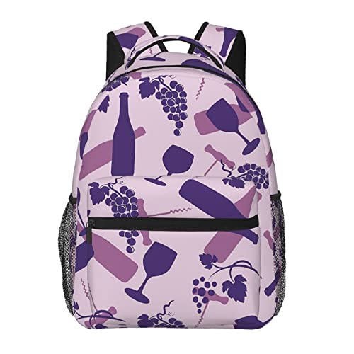 Sac à dos voyage femme violet pour PC portable grand format et fournitures école