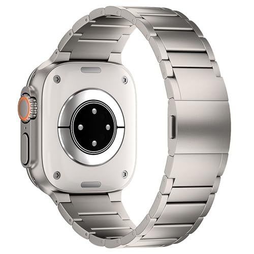 Ultra 2 Titanium Band with Magnet Buckle and DLC (Diamond Like Carbon) Compatible with Apple Watch Ultra 2 and Ultra 1 49mm Titanium Bracelet