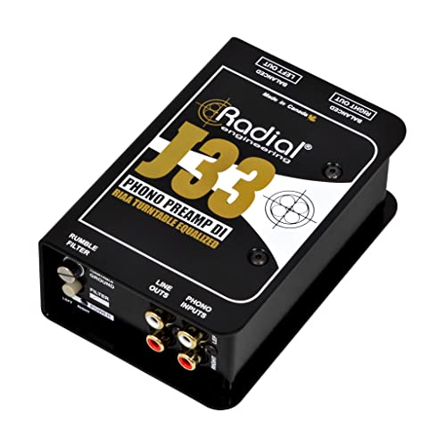 Radial Engineering J33 Riaa Turntable Preamp Direct Box #TOP1