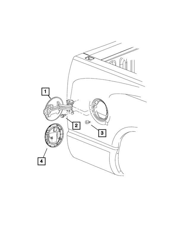 Mopar 68158887AH SEAL FUEL FILLER DOOR