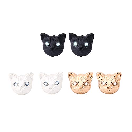 Cat Earrings Cubic Zirconia Earrings 3 Sisters #TOP6