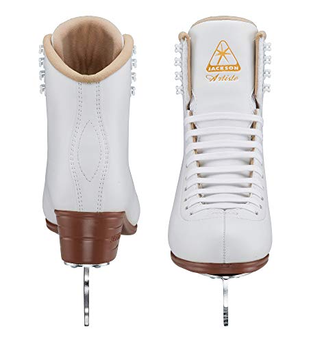 Jackson Ultima Js1790 Women's Ice Skates/Width: Narrow (B) / Size: Adult 6 Bundle With Skate Guards #TOP1