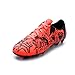 PUMA Tacto Christian Pulisic Firm, Artificial Ground Soccer Cleats Sneaker, Red-Black AH25, 1 US Unisex Big Kid