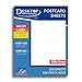 Heavyweight 80lb Cover White Jumbo Postcards - 2 per page - Breaks to 5 1/2" x 8 1/2" Sheets (250 Sheets / 500 Postcards)