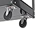 Muscle Rack SC3016 Industrial Black Commercial Service Cart, Steel, 220Lbs Capacity, 33