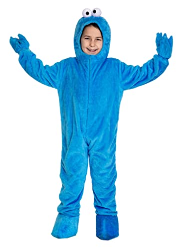 Die Sesamstraße Krümelmonster Kinderkostüm - blau - Kindergröße: 110-116 - Verkleidung Karneval, Halloween, Motto-Party Die Sesamstraße Krümelmonster Kinderkostüm - blau - Kindergröße: 110-116 - Verkleidung Karneval, Halloween, Motto-Party