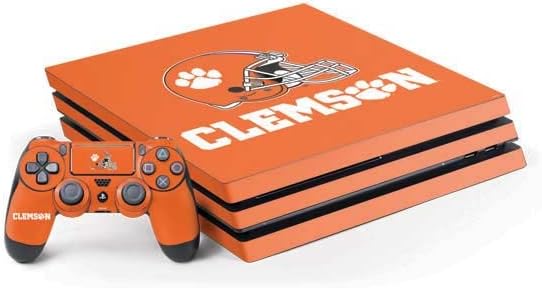Skinit Decal Gaming Skin Compatible with PS4 Pro Bundle - Officially Licensed Clemson University Tigers Logo Design