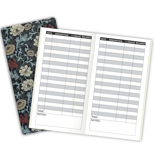 Pocket Planner Notebook with Plastic Sleeve, Account Book Planner Refills, 30Sheets, 8.25x4.25inches Regular TN Journal Notebooks, Travelers Notebook Insert for Income & Spending. Morris Mums