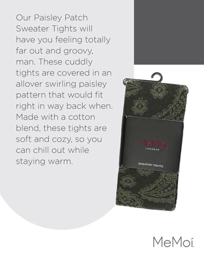 Image of MeMoi Diamond Pattern Swirl Cotton Blend Women's Sweater Tights