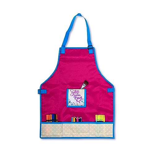 Image of Echo Boomers Multipurpose Teens Waterpoof Washable Apron with 4 pockets for Cooking, Art Painting and School (7 to 14 yrs- 23x18)