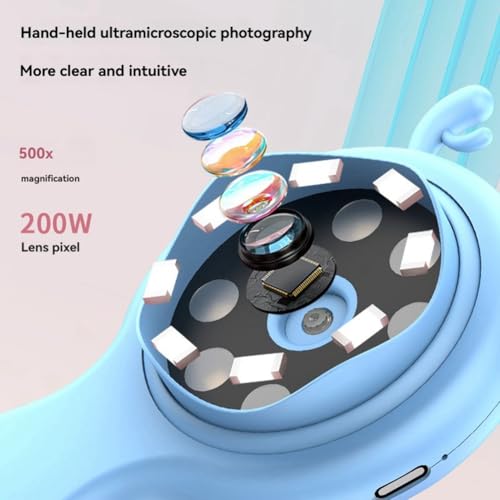 Microscope portable pour enfants double lentille le cadeau éducatif parfait