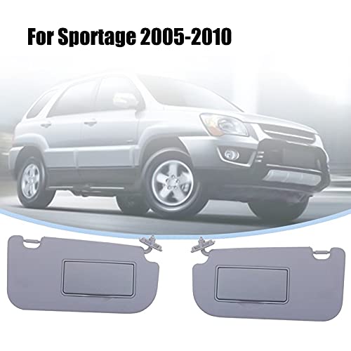 1pc auto binnen zonneklep zonnescherm met spiegel (1pc beige links) Voor KIA Sportage 2005-2010
