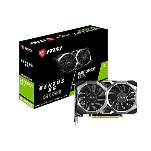MSI GeForce GTX 1650 Super Ventus XS OC Gaming GeForce GTX 1650 Super 128-Bit HDMI/DP/DVI 4GB GDRR6 HDCP Support DirectX 12 Dual Fan VR Ready OC Graphics Card (GTX 1650 Super Ventus XS OC) (Renewed)