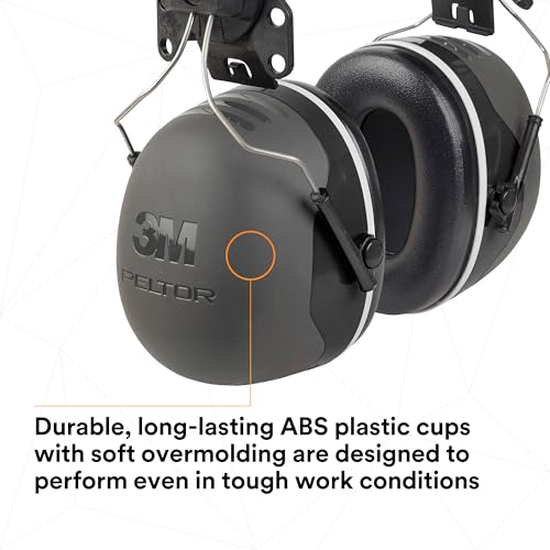 Image of 3M PELTOR Ear Muff Hearing Protection, X5 Series, Noise Protection NRR 21 dB, Construction, Manufacturing, Automotive
