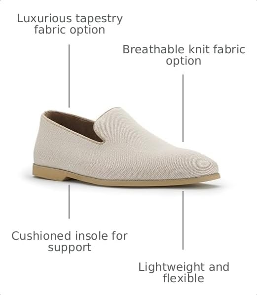 Image of Ferro Aldo Men's Slip-On Loafers | Woven Espadrille & Classic Styles | Casual & Formal Dress Shoes