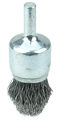 Image of Weiler 10305 Controlled Flare Crimped Wire End Brush 3 /4 inch, .0104 inch Steel Fill, Made in The USA (Pack of 10)