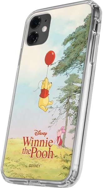 Skinit Clear Phone Case Compatible with iPhone 11 - Officially Licensed Disney Winnie The Pooh Red Ballon Design