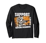 Support catgirl research neko otaku Long Sleeve T-Shirt
