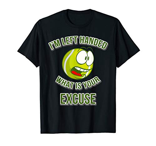 Left Handed Tennis Ball Shirt Tennis Players Gift