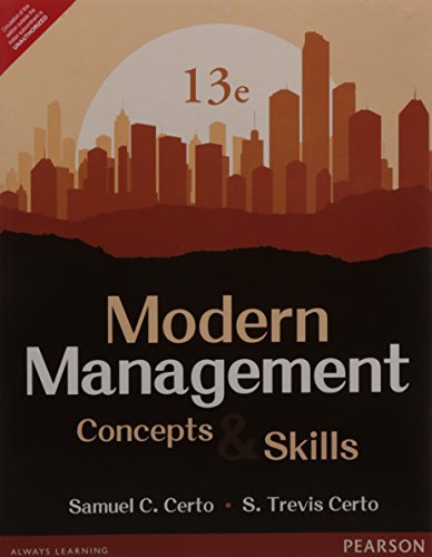 Modern Management: Concepts an 9332549966 Book Cover