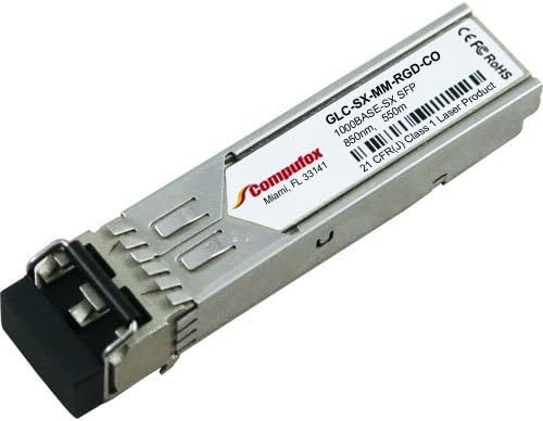Compufox 1000BASE-SX SFP Transceiver (MMF, 850nm, 550m, LC, DOM, Industrial) compatible with GLC-SX-MM-RGD