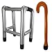 Inflatable Zimmer Frame and Walking Stick Set - Blow Up Walking Frame - Funny Retirement Party Prop, Fancy Dress Gag Joke Toy, Inflatable Zimmer Joke Gift
