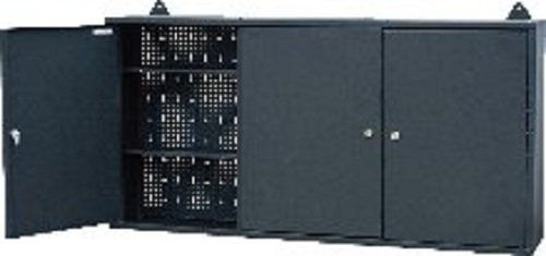 dirty pro tools Tool Wall Cabinet 3 Door Large Wall Mount Hanging Tool Box Garage Storage Cupboard Metal Chest Cabinet