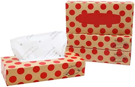 Amazon ギフト ティッシュ クラフト ティシュ 1 ダブル レッド プリント入 再生紙100 60 カートン 入 通年ギフト ティッシュペーパー
