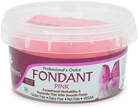 BLOSSOM Pink Sugar Paste/Fondant for Cake Decorating - 200g