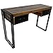 Produktbild Schreibtisch Vintage 120 cm breit - Arbeitstisch - Bürotisch - Computertisch - Sekretär - Tisch aus Holz, Upcycling - Gestell: schwarz Metall - B/T/H: 120x40x76 cm