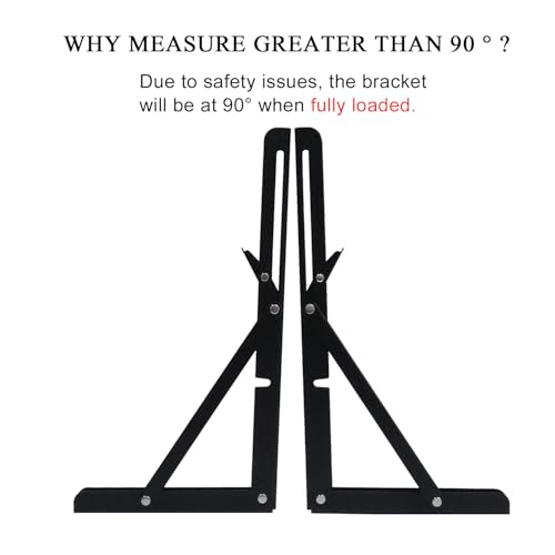 Soporte estantería plegable 400mm de pared con carga de 80kg para hogar 4