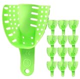 LA MIERE Dental Impression Trays Medium Upper, Autoclavable Perforated Impression Tray Set (Bag of 12) #3