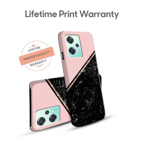 Image of COLORflow Back Cover Compatible with OnePlus Nord CE 2 Lite 5G | Beautiful Black Pink Marble | Designer Printed Hard CASE Bumper Back Cover Compatible with OnePlus Nord CE 2 Lite 5G