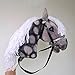 Dapple Gray Hobby Horse A3 Stick Horse for Children Horse Toy on Stick