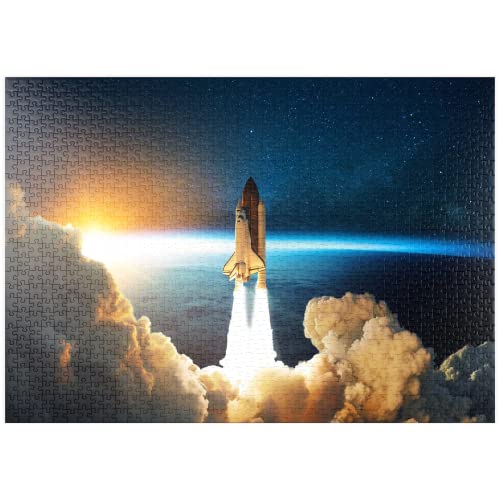Raumfähre startet in den Weltraum - Premium 1000 Teile Puzzle - MyPuzzle Sonderkollektion von Puzzle Galaxy Cover