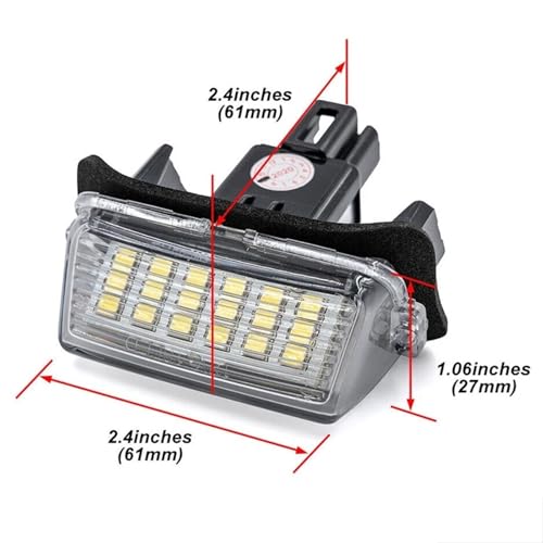 Luces matrícula para coche LED traseras Toyota GR Yaris 2021 2