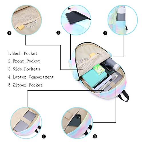 Abshoo BPDG23P-10 Lightweight Water Resistant Galaxy Backpacks thumb #4