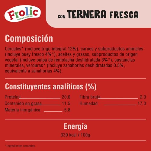Frolic Halbfeuchtfutter für Erwachsene Hunde, Ochsengeschmack, Beutel mit 2,6 kg