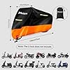 Maizjok Motorbike Cover Waterproof Outdoor, Motorcycle Cover Heavy Duty 210D Rain UV Dust Indoor, All Weather Covering for Street/Sport/Adventure/Cruiser/Touring Motorbike (108.3 x 41.3 x 49.2 in) #4