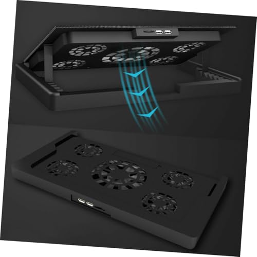 Base refrigerante para laptop KICHOUSE con 5 ventiladores miniatura 7