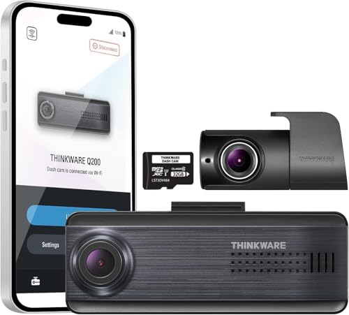 THINKWARE Q200 Dash Cam Car Dashboard Camera, WiFi, WDR, Speed