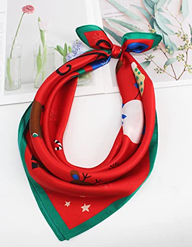 Image of ANDANTINO 100% Mulberry Silk Scarf -21 inch Square Neckerchief with Gift Packed