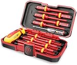 HURRICANE 1000V Ensemble de tournevis électricien isolé, professionnel tout-en-un 13-Pieces CR-V Tournevis magnétique à pozidriv par fente de Phillips
