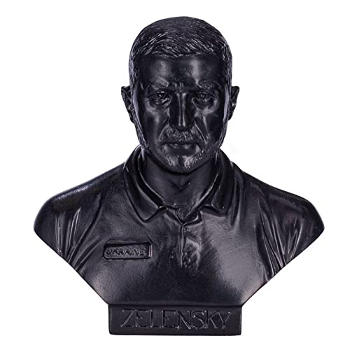 Busto de Volodímir Zelenski de piedra de 15 cm coleccionable 5