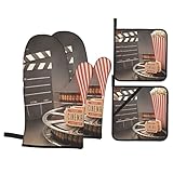 Épais et durable, il peut protéger efficacement vos mains et vos poignets des brûlures. Parfait pour une utilisation quotidienne dans la cuisine de la maison, la décoration de la maison, le restaurant, l'hôtel, la boulangerie, le barbecue en plein air, les accessoires de camping, la décoration de vacances, le cadeau de pendaison de crémaillère parfait.