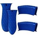Presina in Silicone Riutilizzabile per Manici Padella Anti-Scivolo(blue)