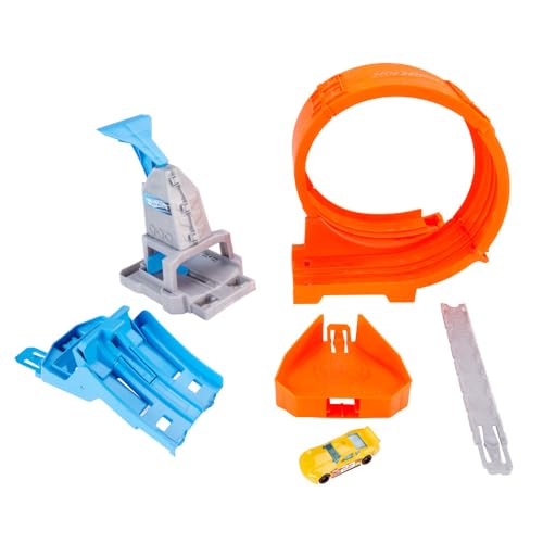 Hot Wheels Action Coffret Looping de Champion avec propulseur et Rampe pour Courses et Cascades, Petite Voiture Incluse, Jouet pour Enfant, GTV13