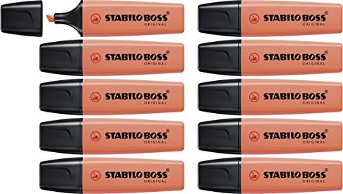 Highlighter - STABILO BOSS ORIGINAL - Pack of 10 - Orange